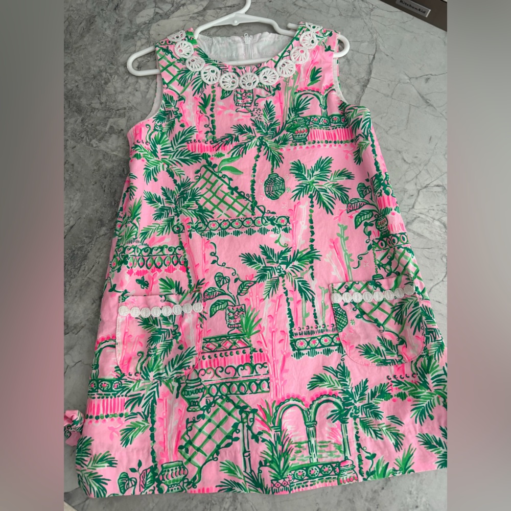 Lilly Pulitzer Pink and Green Floral Dress